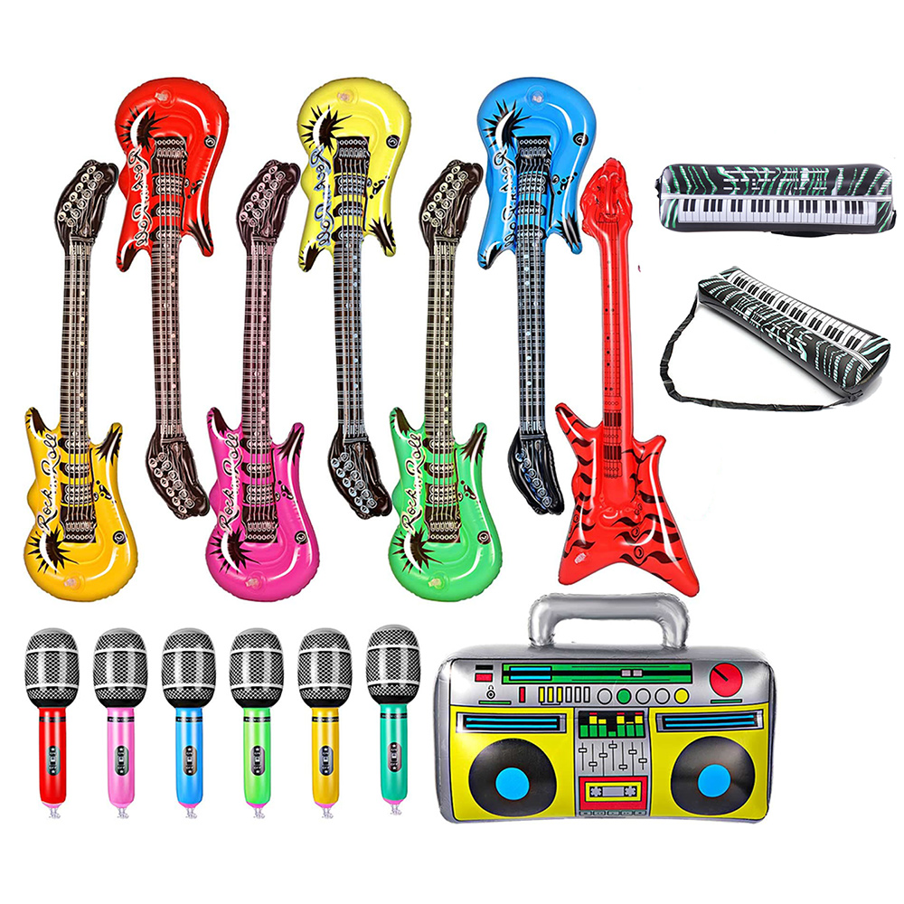 Musical Instrument You Blow - Inflatable Instruments Toy Set Include Blow