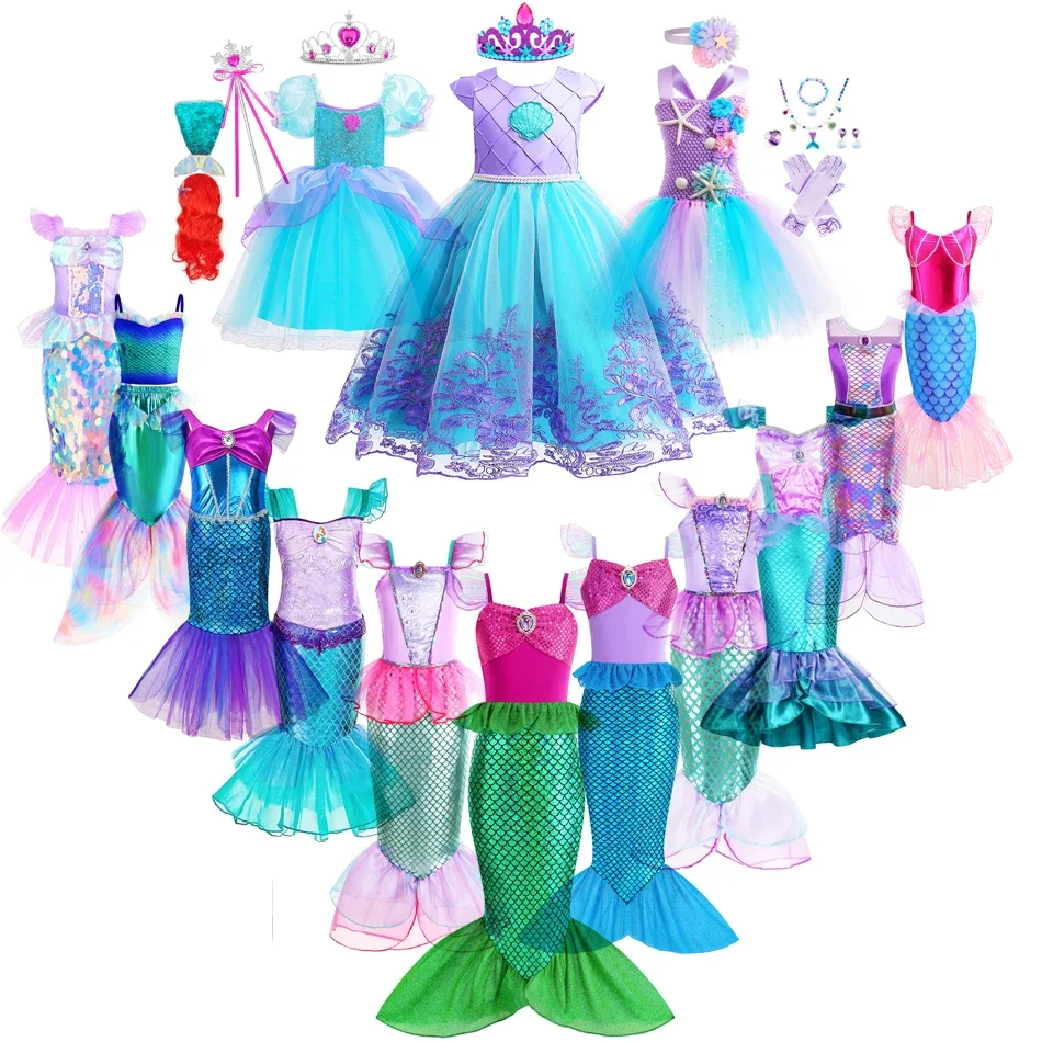 Mermaid Dress Girls Kids Cospl - Charango 10 String review and price