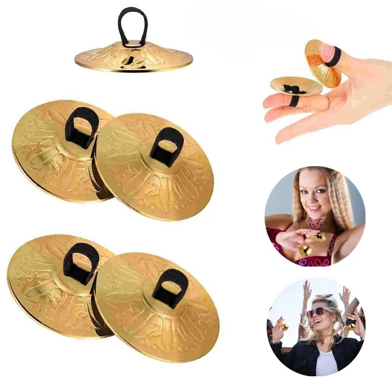 2/4Pcs Copper Finger Cymbals,  - Musical Instrument Zills review and price