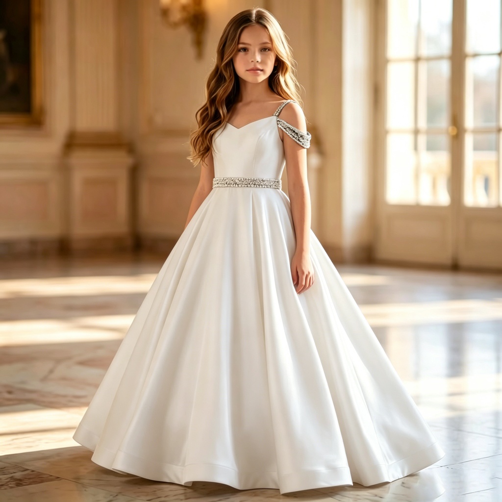 White Elegant Satin Child Wedd - Musical Instrument Trombone review and price