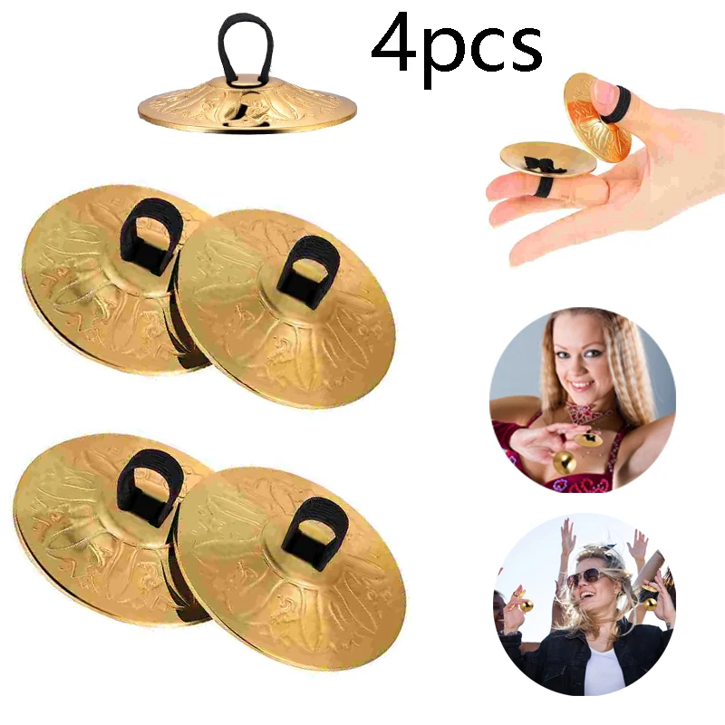 4/8Pcs Copper Mini Finger Zill - Musical Instrument Zills review and price