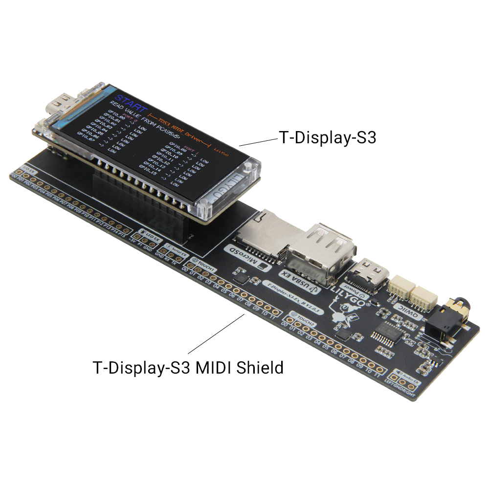 T-Display-S3 MIDI Shield Devel - Musical Instrument Digital Interface (Midi) review and price