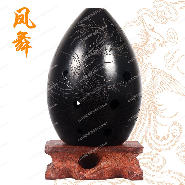 Eight-hole pear-shaped black p - Musical Instrument Xun review and price