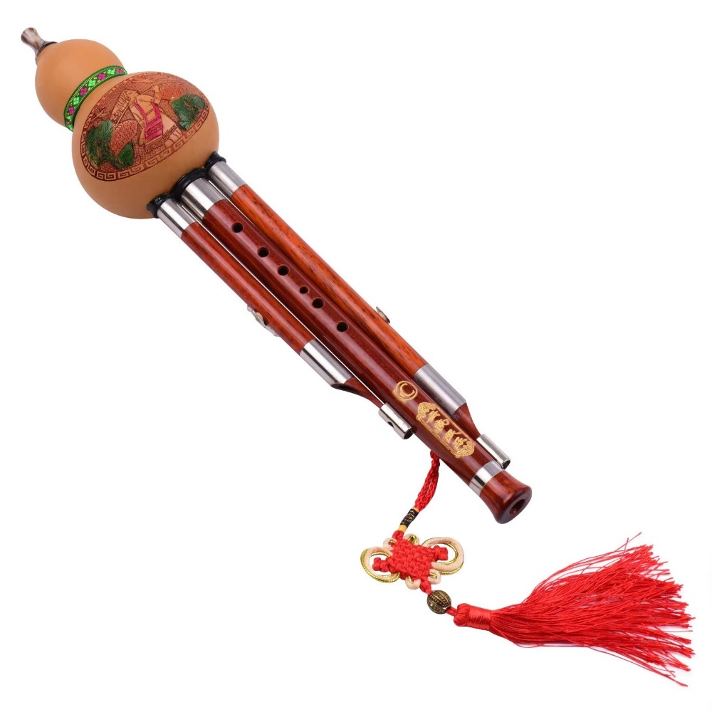 3-Tone C Key Hulusi Gourd Flut - Musical Instrument In Chinese review and price
