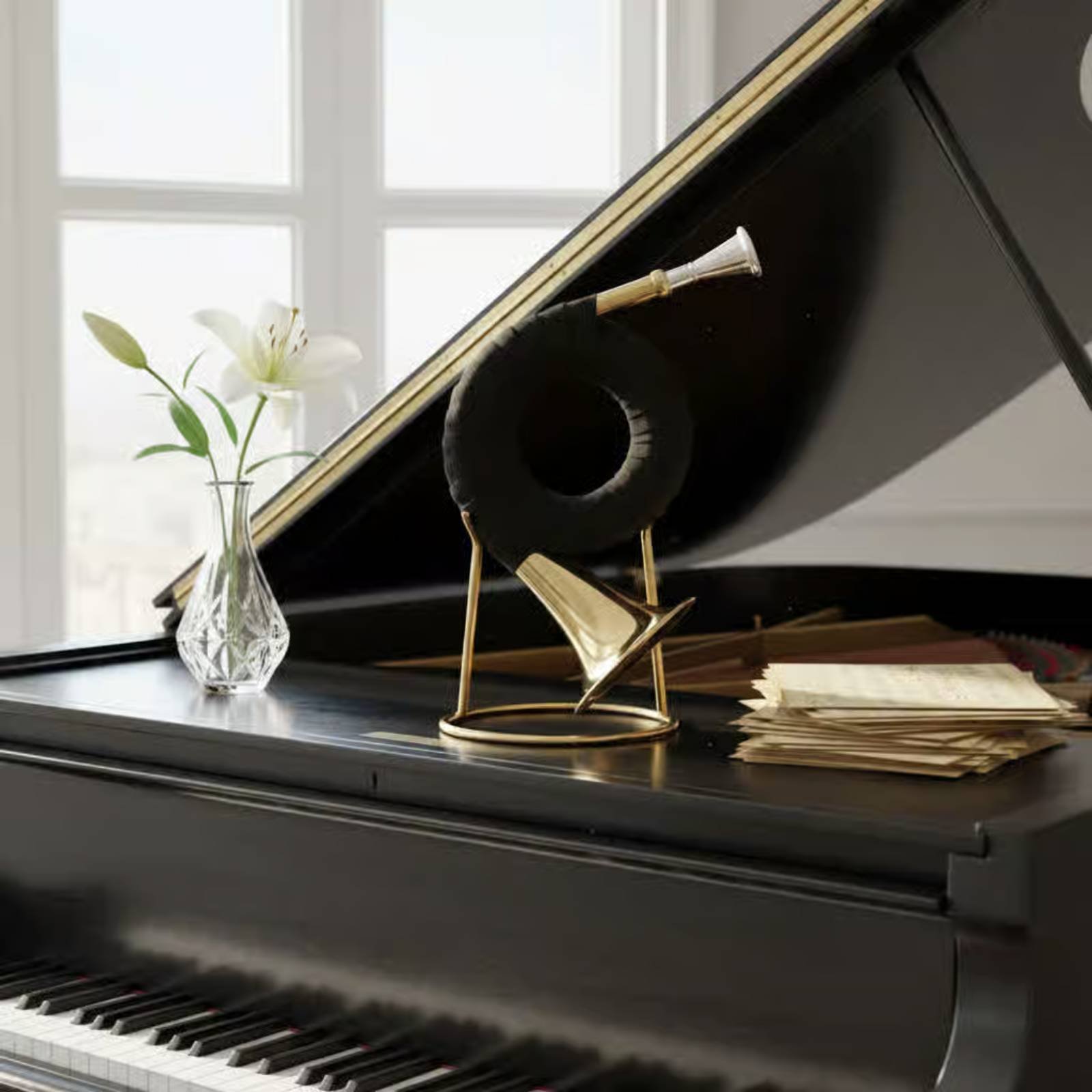 Bb Brass Instrument Gold Color - Musical Instrument French review and price