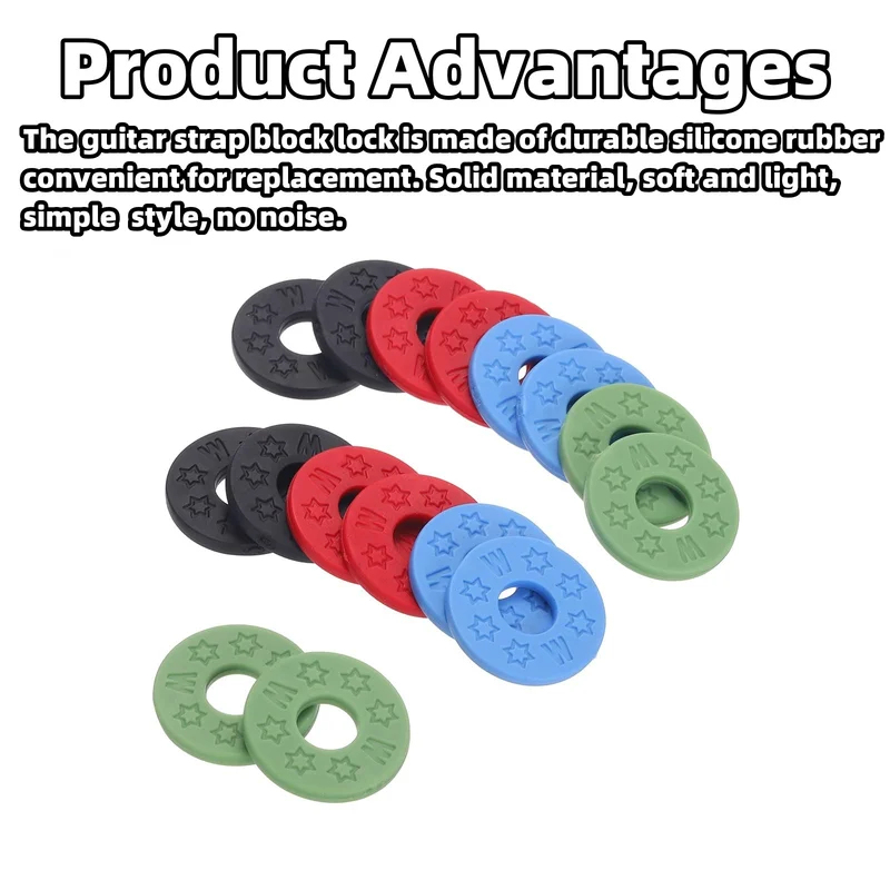 10 pcs Guitar Strap Block Rubb - Charango 10 String review and price