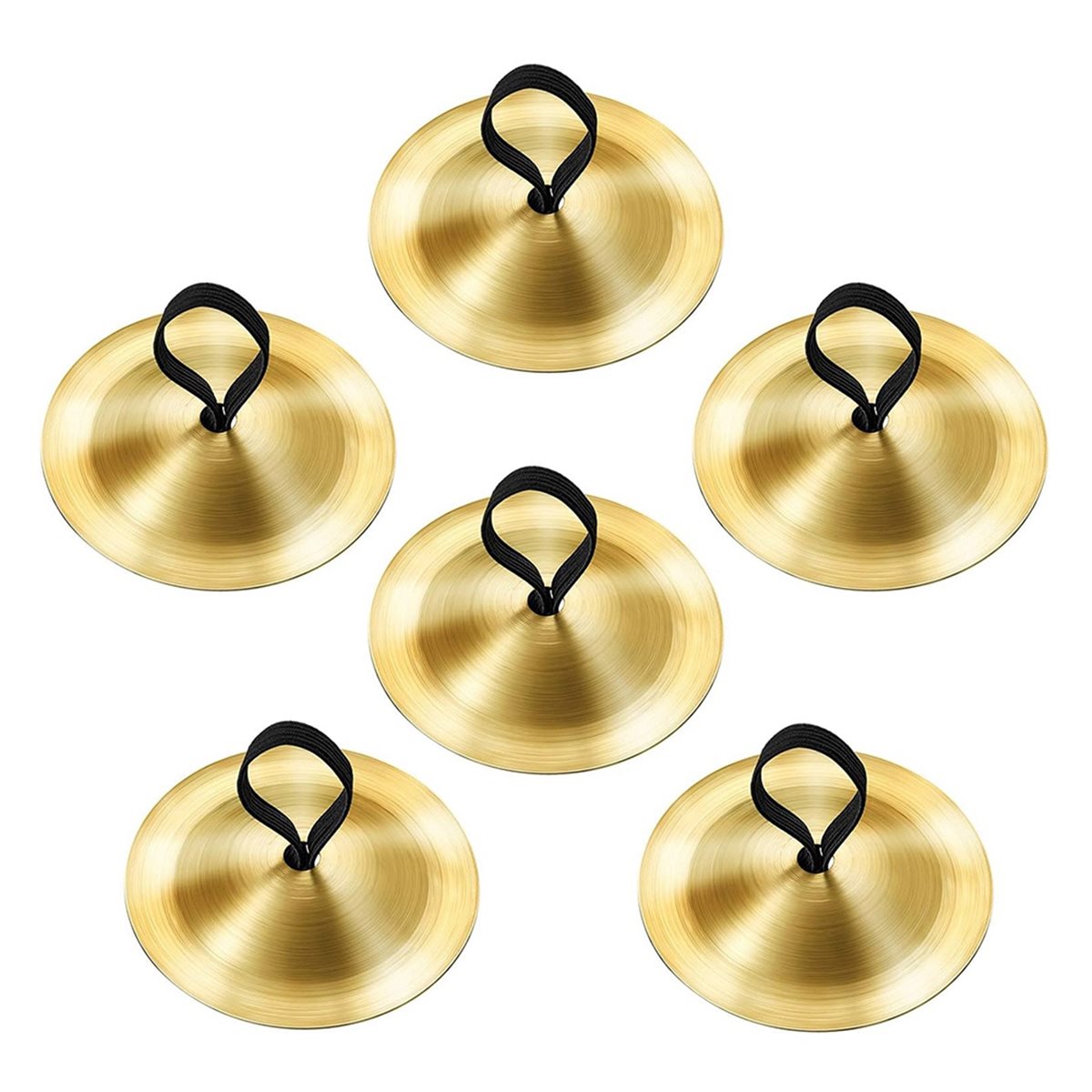 6 Pieces Finger Cymbals Belly  - Musical Instrument Zills review and price