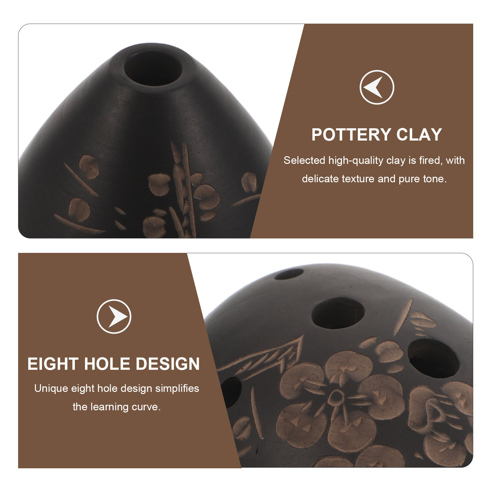 8 Hole Pottery Beginner Ocarin - Musical Instrument In Chinese review and price