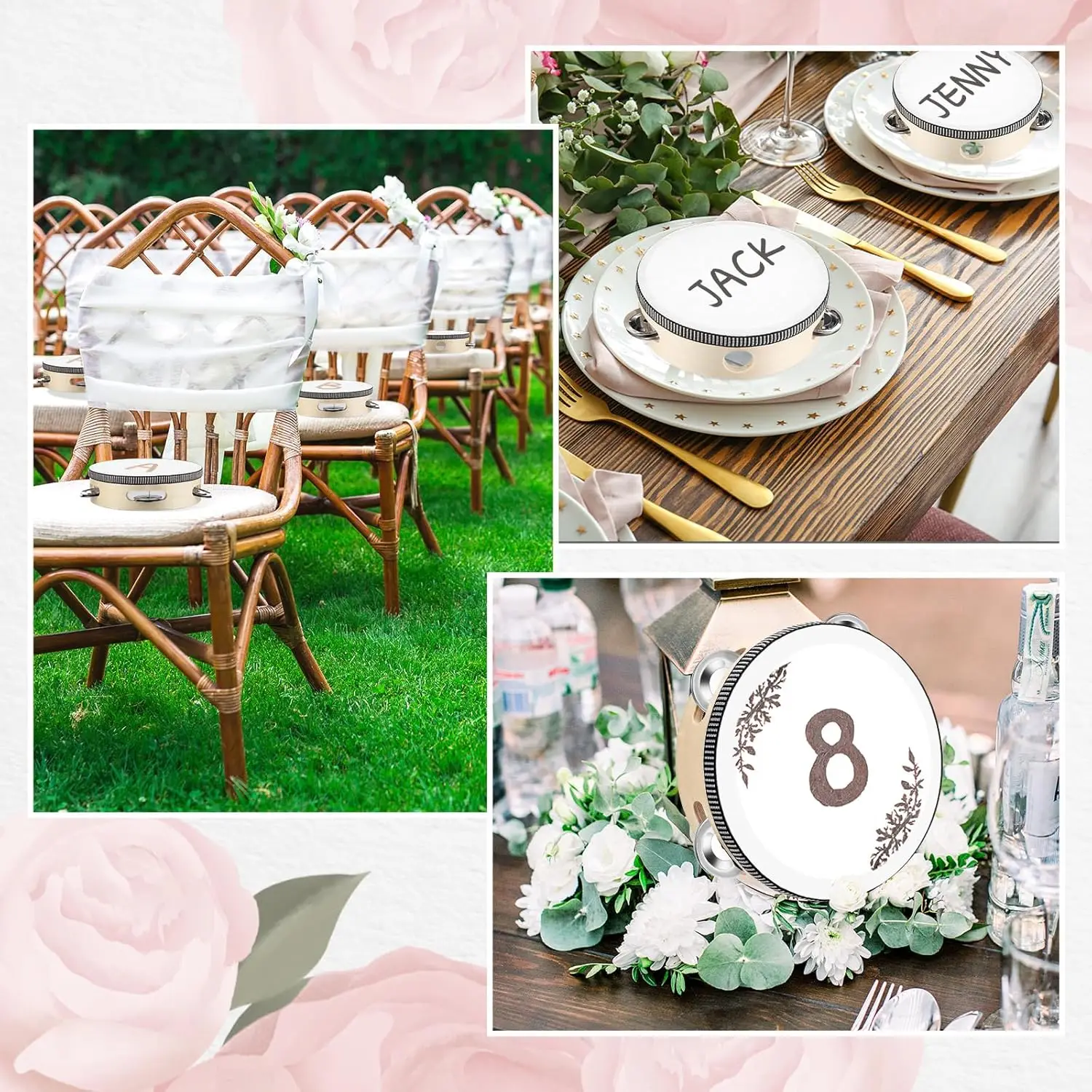 20-120Pcs Wedding Tambourines  - Musical Instrument In Chinese review and price